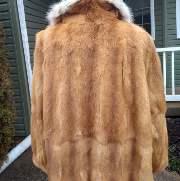 RARE WHISKEY MINK COAT with LYNX COLLAR..NWOT - Picture 2 of 11